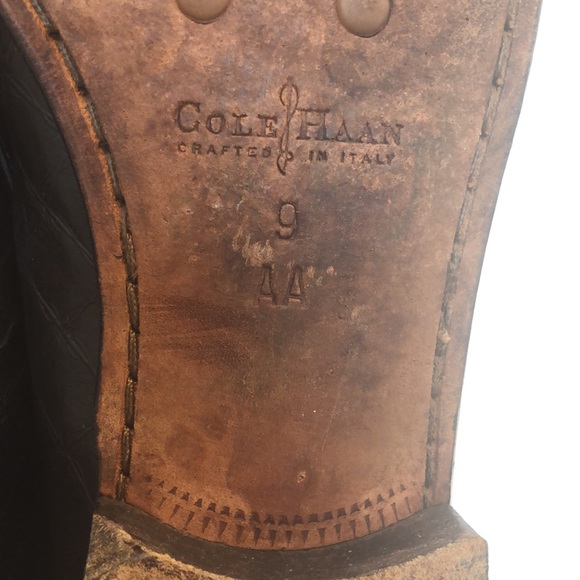 Cole Haan City embossed, all leather loafer. Very Rare Sz 9AA (fits a 9 narrow) - Picture 8 of 12